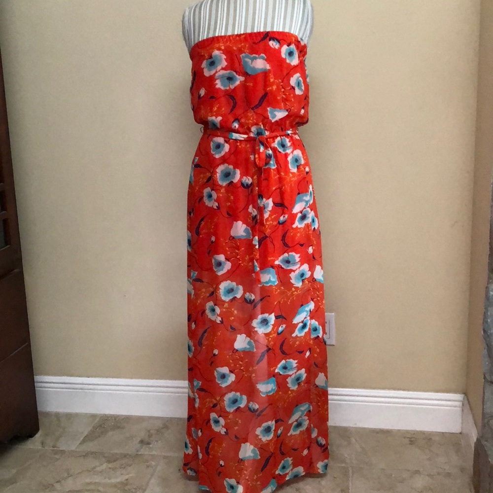 Great Summer maxi strapless dress